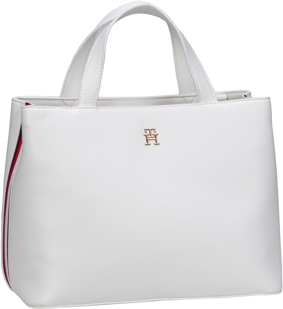 Tommy Hilfiger TH Essential SC Satchel PSP24  in Weiß (10.7 Liter), Handtasche von Tommy Hilfiger