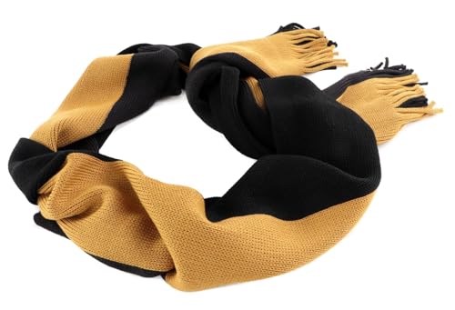 Tommy Hilfiger TH Established Raschelle Scarf Crest Gold Mix von Tommy Hilfiger