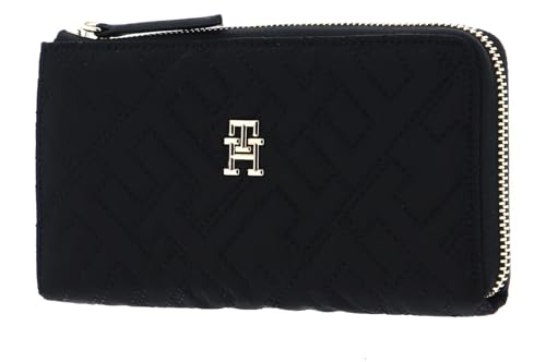 TOMMY HILFIGER TH Flow Zip Around Wallet L Black von TOMMY HILFIGER