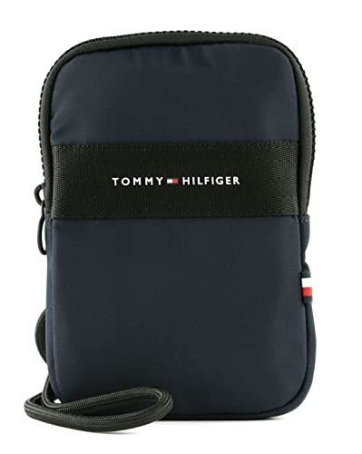 Tommy Hilfiger Herren TH Horizon Phone Pouch AM0AM10472 Andere SLG (kleine Lederwaren), Blau (Space Blue) von Tommy Hilfiger