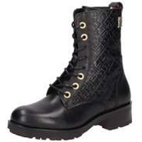 Tommy Hilfiger TH Monogram Biker Boot Damen schwarz|schwarz|schwarz|schwarz|schwarz|schwarz von Tommy Hilfiger