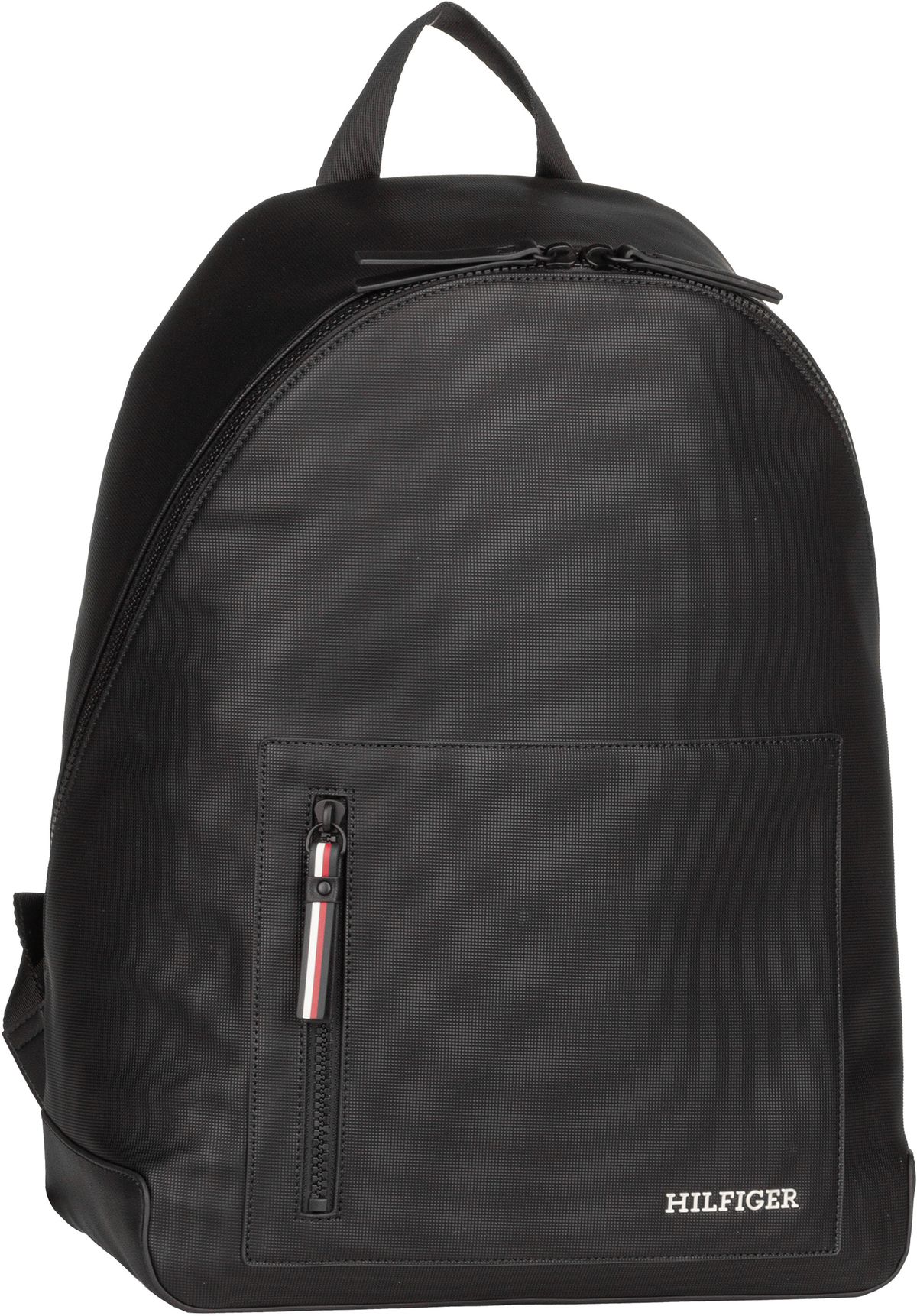 Tommy Hilfiger TH Piqué Backpack SP24  in Schwarz (20.2 Liter), Rucksack / Backpack von Tommy Hilfiger