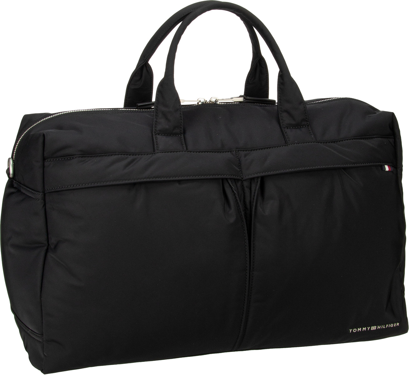 Tommy Hilfiger TH Signature Duffle SP24  in Schwarz (34.5 Liter), Weekender von Tommy Hilfiger