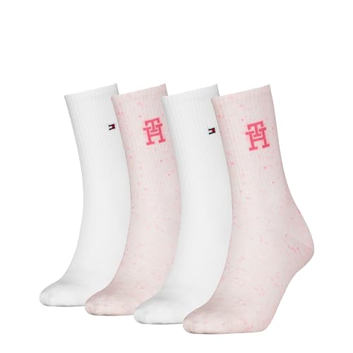 Tommy Hilfiger TH WOMEN SOCK 4P MONOGRAM NAPPY ECOM von Tommy Hilfiger