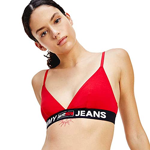 Tommy Hilfiger Triangle Bralette Unlined Andere Bhs, Damen, Rot (Primary Red), Xs von Tommy Jeans