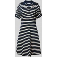 Tommy Hilfiger Tailliertes Polo-Minikleid aus Lyocell-Mix in Marine, Größe XS Tommy Hilfiger Tailliertes Polo-Minikleid aus Lyocell-Mix in Marine, Größe XS von Tommy Hilfiger