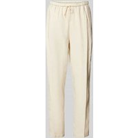 Tommy Hilfiger Tapered Fit Leinenhose mit Bügelfalten Modell 'CASUAL LINEN' in Sand, Größe 34 von Tommy Hilfiger