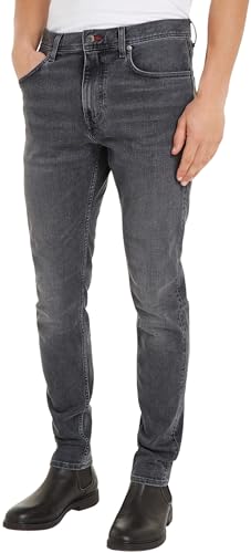 Tommy Hilfiger Herren Jeans Hose Tapered Slim Fit, Grau (Rich Grey), 31W/36L von Tommy Hilfiger