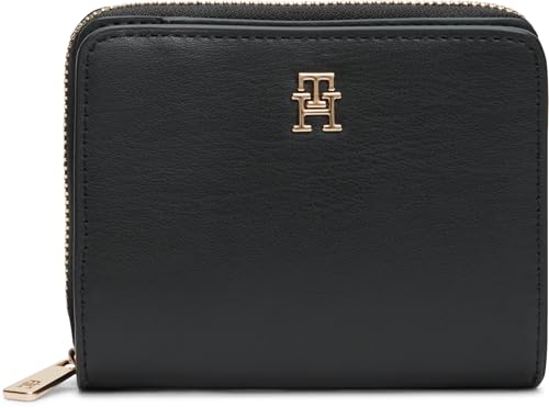 Tommy Hilfiger Th Icon Med Za Flap Wallets For Women Black One Size von Tommy Hilfiger