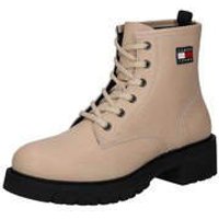 Tommy Hilfiger Tjw Lace Up Leather Boot Damen beige von Tommy Hilfiger