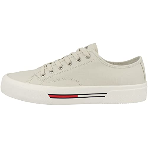 Tommy Hilfiger Herren Sneaker LACE UP Canvas Color BEIGE - 46/46.0 von Tommy Hilfiger