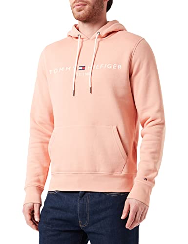 Tommy Hilfiger Tommy Logo Hoody, Herren Sweatshirt, Guava, L von Tommy Hilfiger