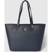 Tommy Hilfiger Tote Bag in Leder-Optik in Dunkelblau, Größe One Size von Tommy Hilfiger