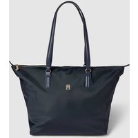 Tommy Hilfiger Tote Bag mit Label-Applikation Modell 'POPPY' in Dunkelblau, Größe One Size von Tommy Hilfiger