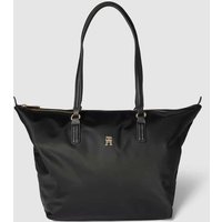 Tommy Hilfiger Tote Bag mit Label-Applikation Modell 'POPPY' in Black, Größe One Size von Tommy Hilfiger