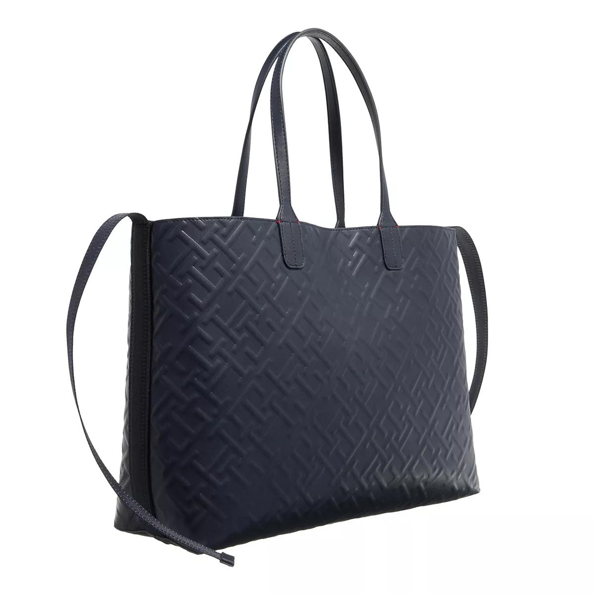 Tommy Hilfiger Tote - Iconic Tommy Tote Mono - Gr. unisize - in Blau - für Damen von Tommy Hilfiger