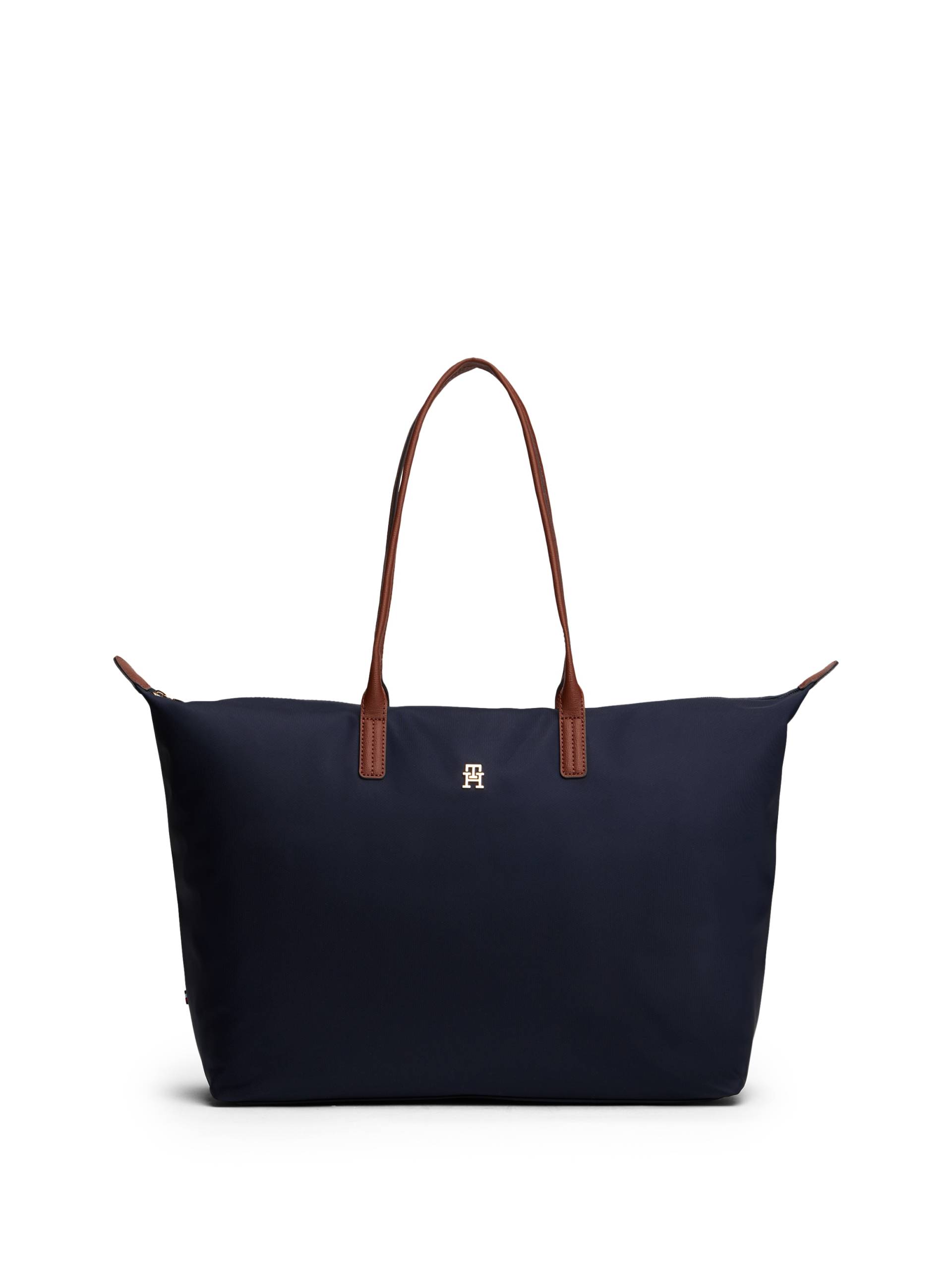 Tommy Hilfiger Tragetasche "POPETTE MAXI TOTE", Damen Umhängetasche, Schultertasche mit Leder-Tragegriffen von Tommy Hilfiger