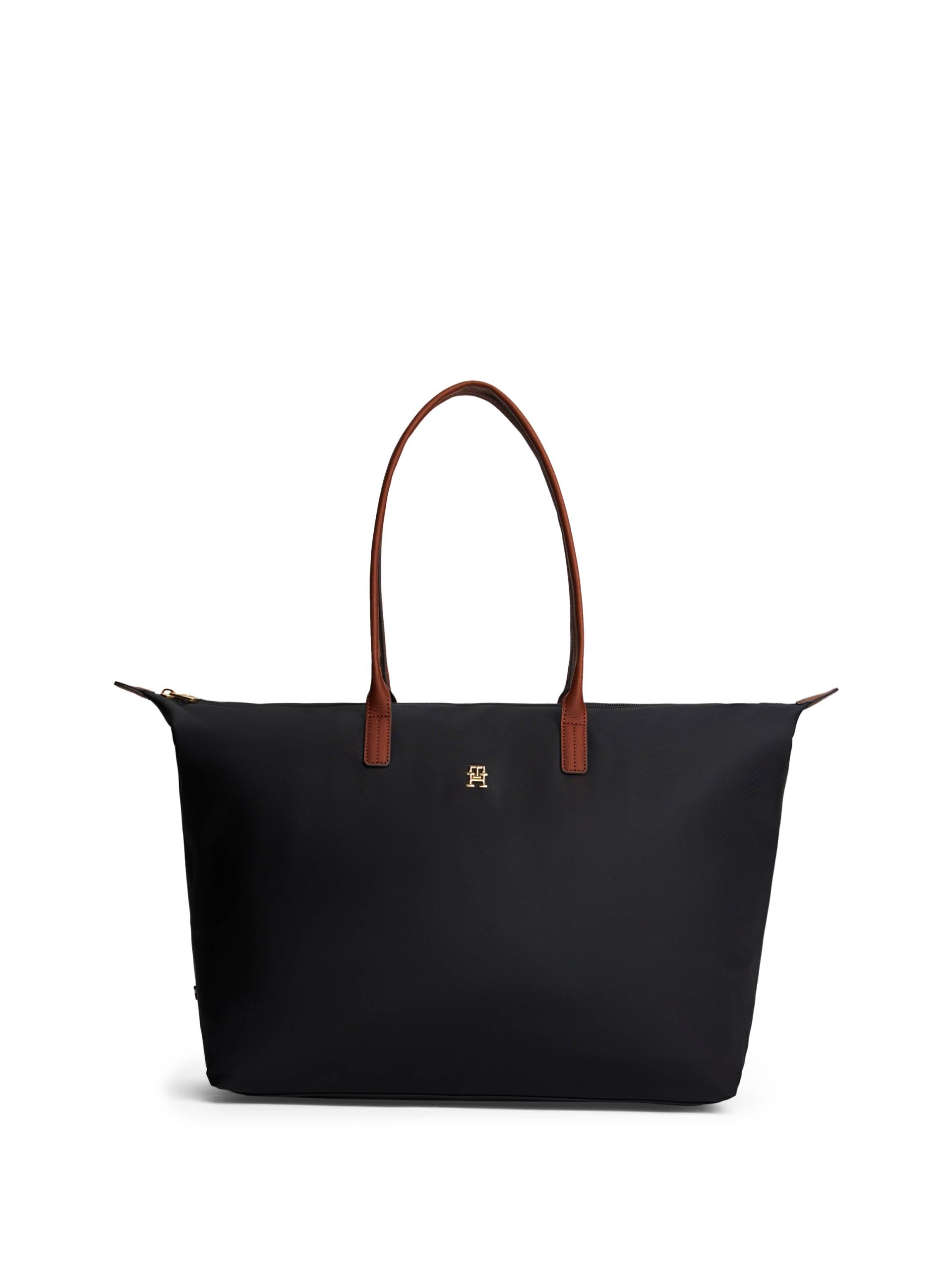 Tommy Hilfiger Tragetasche "POPETTE MAXI TOTE", Damen Umhängetasche, Schultertasche mit Leder-Tragegriffen von Tommy Hilfiger