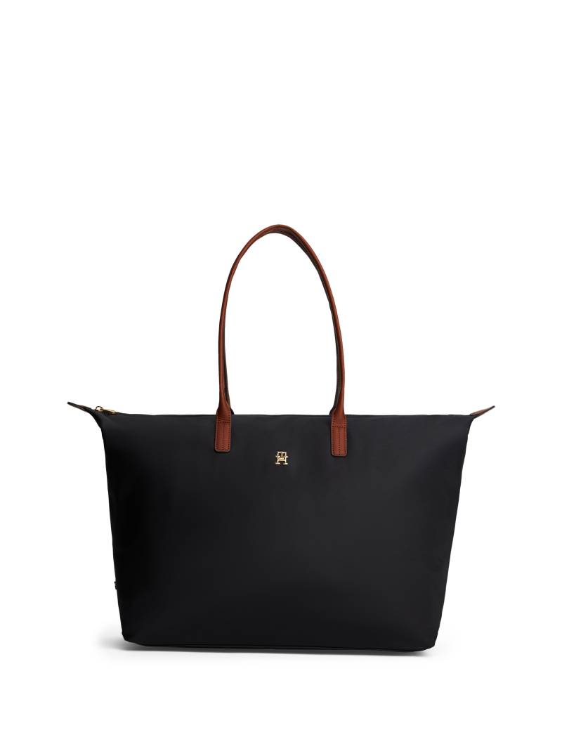 Tommy Hilfiger Tragetasche "POPETTE MAXI TOTE", Damen Umhängetasche, Schultertasche mit Leder-Tragegriffen von Tommy Hilfiger