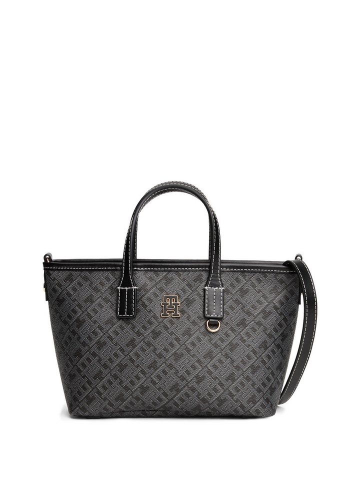 Tommy Hilfiger Tragetasche TH MONOPLAY LE NANO TOTE, Damen Umhängetasche, Schultertasche mit TH-Monodrucken von Tommy Hilfiger