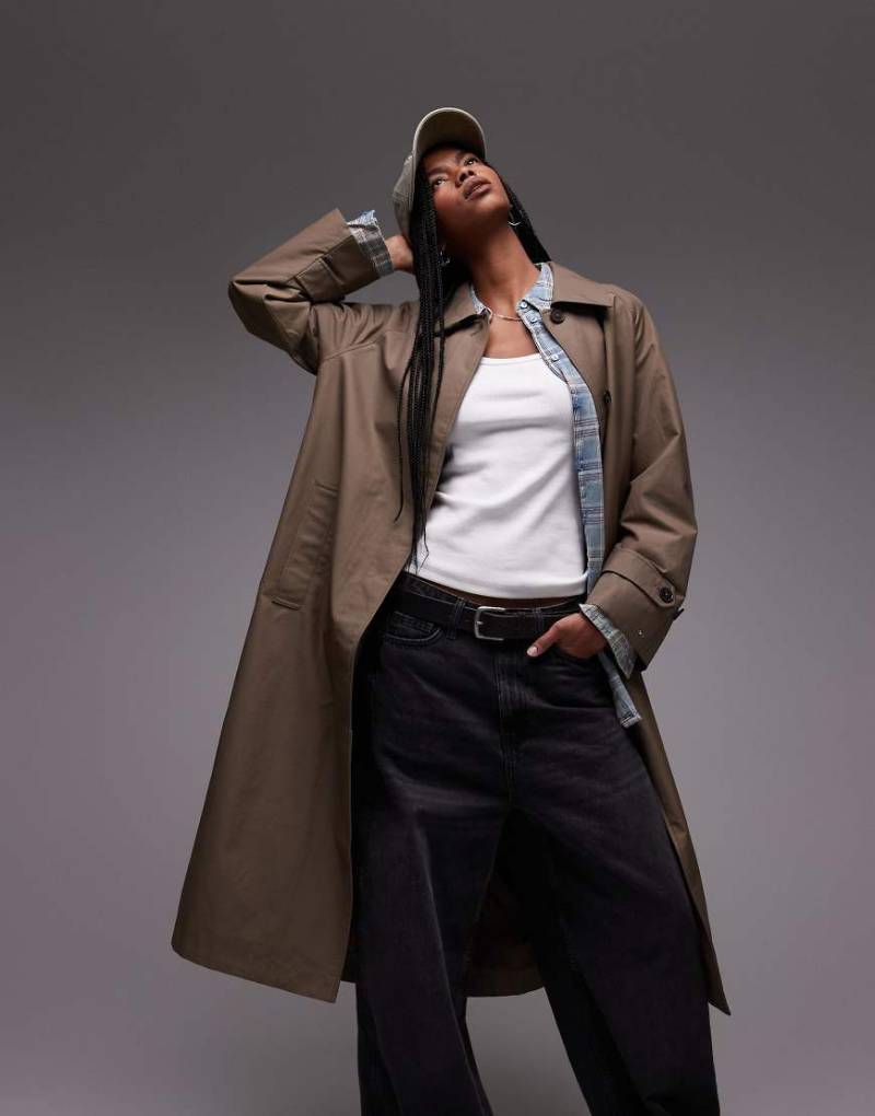 Tommy Hilfiger - Trenchcoat aus Baumwoll-Nylon in Hellbraun Tommy Hilfiger - Trenchcoat aus Baumwoll-Nylon in Hellbraun von Tommy Hilfiger