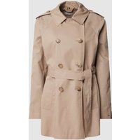 Tommy Hilfiger Trenchcoat mit doppelreihiger Knopfleiste in Beige, Größe 42 von Tommy Hilfiger