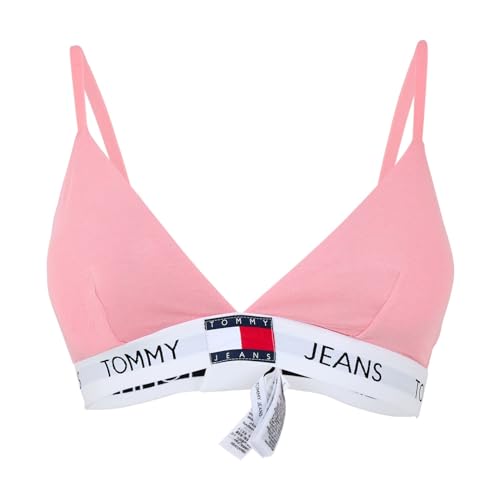 Tommy Jeans Damen Triangel BH Padded Stretch, Rosa (Tickled Pink), XL von Tommy Jeans