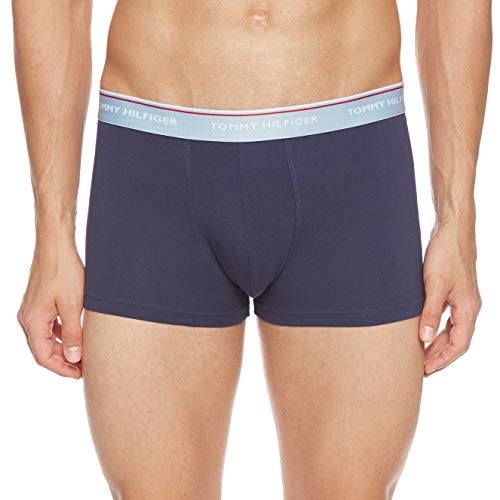 Tommy Hilfiger Trunk 3 Pack Boxershorts Blue Fog/Peacoat/Tango red von Tommy Hilfiger