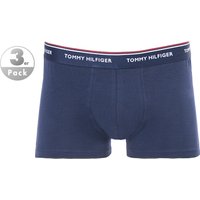 Tommy Hilfiger Herren Trunks blau Baumwoll-Stretch von Tommy Hilfiger