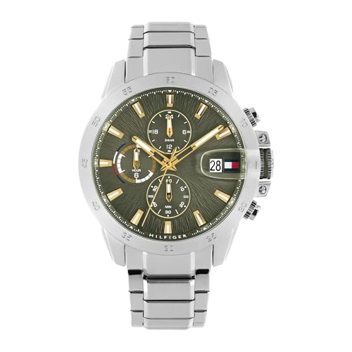 Tommy Hilfiger Uhr Mit Zwei Zeitzonenfür Herren mit Silbernes Edelstahlarmband - 1792197 Tommy Hilfiger Uhr Mit Zwei Zeitzonenfür Herren mit Silbernes Edelstahlarmband - 1792197 von Tommy Hilfiger
