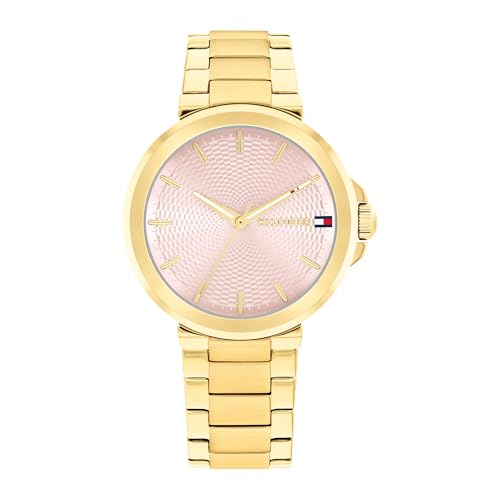 Tommy Hilfiger Uhr mit DREI-Zeiger-Quarzwerkfür Damen mit Goldfarben Edelstahlarmband - 1782779 Tommy Hilfiger Uhr mit DREI-Zeiger-Quarzwerkfür Damen mit Goldfarben Edelstahlarmband - 1782779 von Tommy Hilfiger