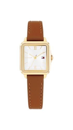 Tommy Hilfiger Uhr mit DREI-Zeiger-Quarzwerkfür Damen mit Kamelhaarfarbenem Lederarmband - 1782859 von Tommy Hilfiger