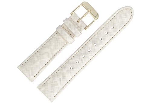 Tommy Hilfiger Uhrenarmband 18mm Leder Beige Muster - 679302074 von Tommy Hilfiger