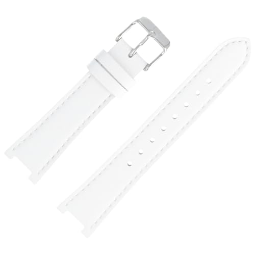 Tommy Hilfiger Uhrenarmband 19mm Leder Weiss - 679302612 von Tommy Hilfiger