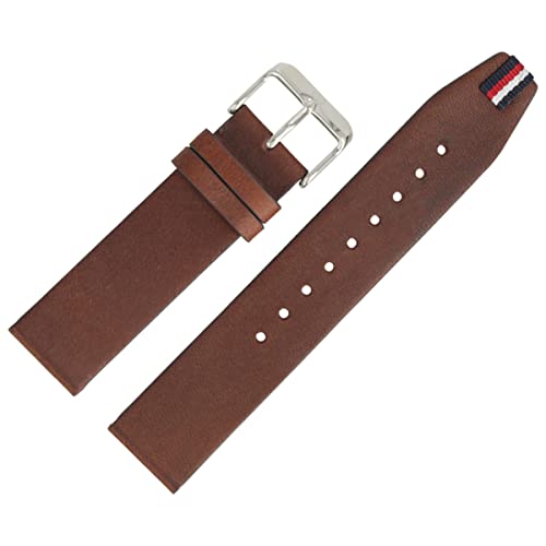 Tommy Hilfiger Uhrenarmband 20mm Leder Braun - 679302225 von Tommy Hilfiger