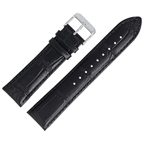 Tommy Hilfiger Uhrenarmband 22mm Leder Schwarz - 679301488 von Tommy Hilfiger