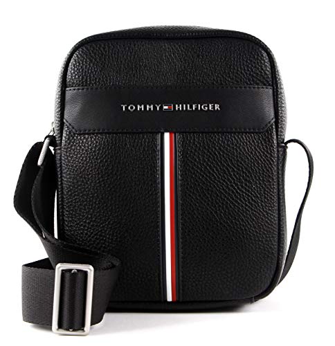 Tommy Hilfiger Umhängetasche TH Downtown Mini Reporter Schwarz AM0AM07230-BDS von Tommy Hilfiger