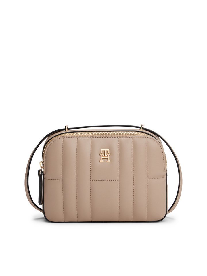 Tommy Hilfiger Umhängetasche TH FEMININE CONV CAMERA BAG, Damen Schultertasche, Minibag im trendigen Stepp-Design von Tommy Hilfiger
