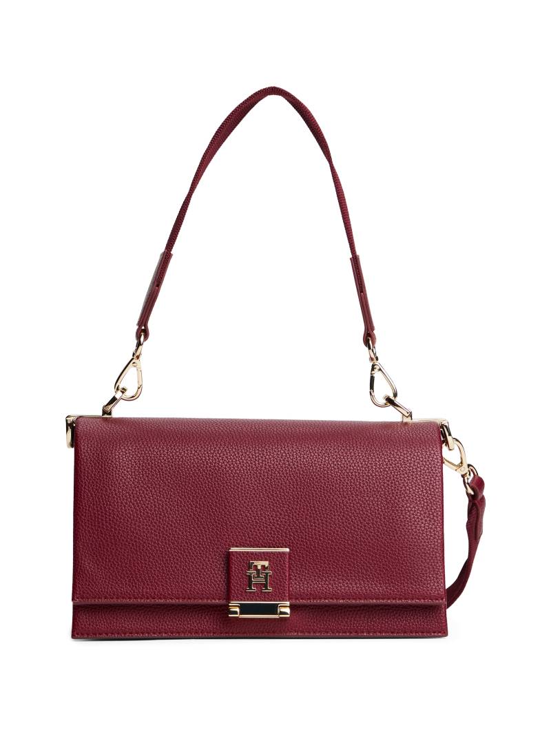 Tommy Hilfiger Umhängetasche "TH HER MED CROSSOVER", Damen Tragetasche, Schultertasche mit goldfarbenem Steckverschluss von Tommy Hilfiger