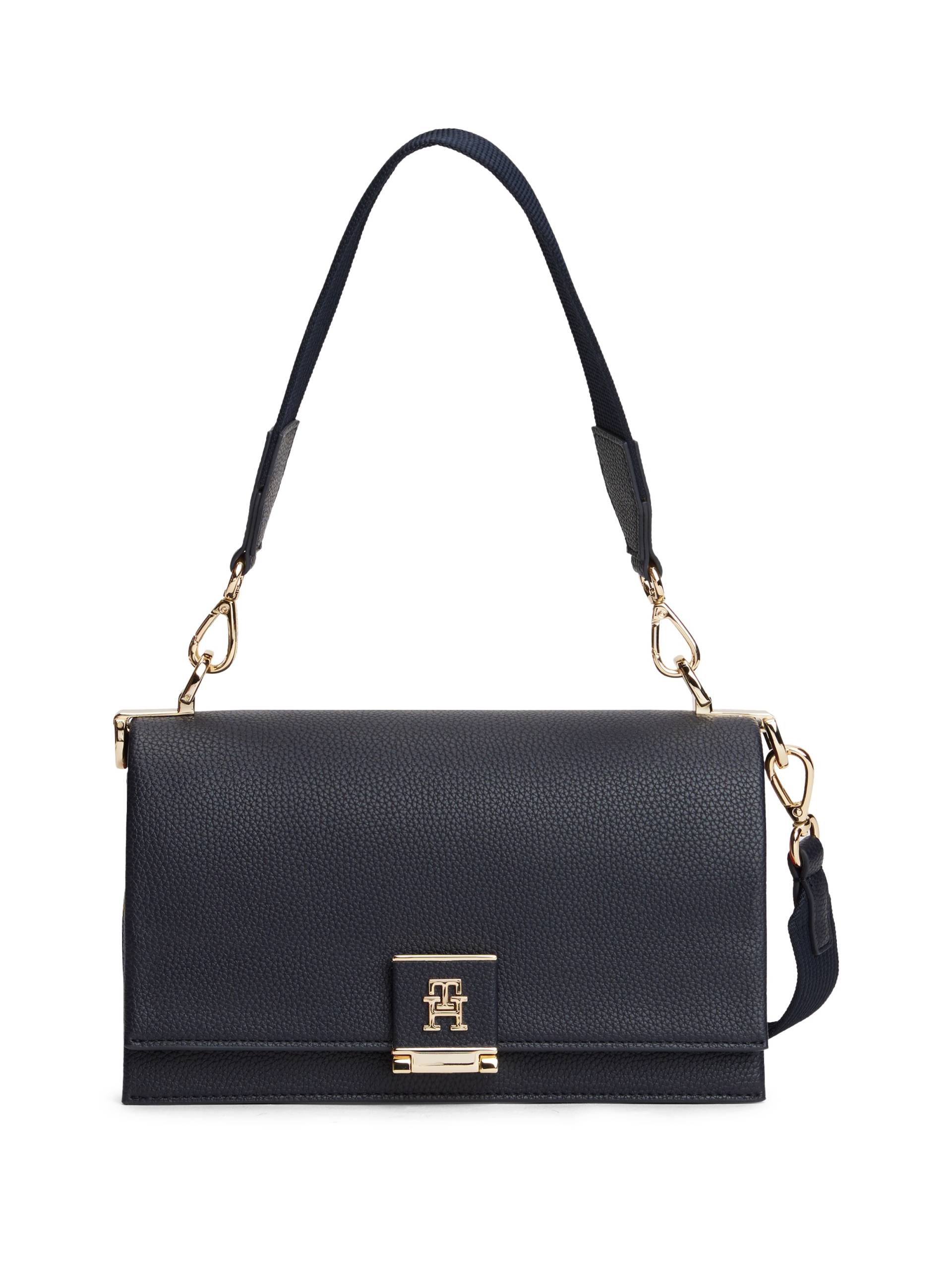 Tommy Hilfiger Umhängetasche "TH HER MED CROSSOVER CORP", Damen Handtasche, Clutch, seitliche Besätzen in Tommy Farben von Tommy Hilfiger