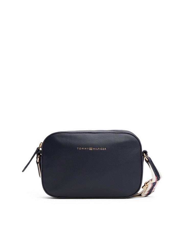 Tommy Hilfiger Umhängetasche TH LOGOTAPE CAMERA BAG, Damen Schultertasche, Minibag mit Logo-Schriftzug auf Umhängeriemen von Tommy Hilfiger