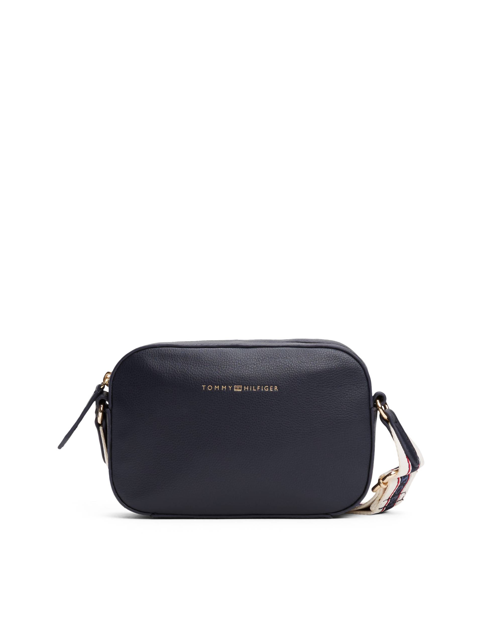 Tommy Hilfiger Umhängetasche "TH LOGOTAPE CAMERA BAG", Damen Schultertasche, Minibag mit Logo-Schriftzug auf Umhängeriemen von Tommy Hilfiger