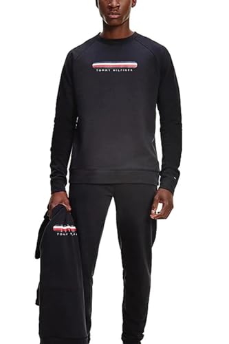 Tommy Hilfiger Track TOP Schwere Strickwaren Herren, Schwarz (Black), M von Tommy Hilfiger