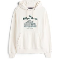 Tommy Hilfiger Unifarbener Hoodie mit Skyline-Print in XXL Tommy Hilfiger Unifarbener Hoodie mit Skyline-Print in XXL von Tommy Hilfiger