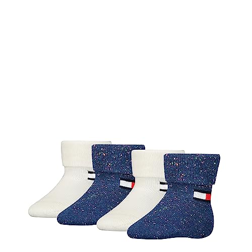 Tommy Hilfiger Unisex Baby CLSSC Sock, Navy Combo, 15/18 (4er Pack) von Tommy Hilfiger