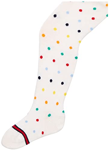 Tommy Hilfiger Unisex-Baby Dot 4 Pack Tights, White/pink, 62-68 (2er Pack) von Tommy Hilfiger