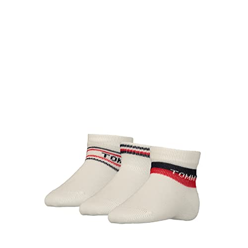 Tommy Hilfiger Unisex Baby TH 3P GIFTBOX CLSSC Sock, Marshmallow/Tommy original, 19/22 von Tommy Hilfiger