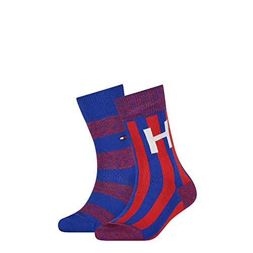 Tommy Hilfiger Unisex Kinder Tommy Hilfiger Collegiate Stripe Kids' Classic Sock, tommy original, 35 EU von Tommy Hilfiger