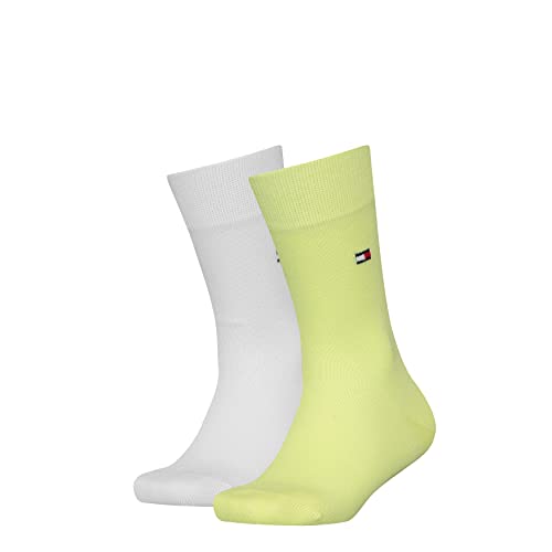 Tommy Hilfiger Unisex Children TH Basic 2P CLSSC Sock, Light Citrus, 23/26 von Tommy Hilfiger