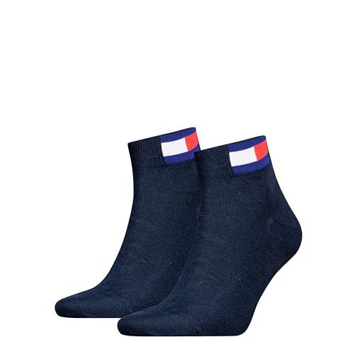 Tommy Hilfiger Unisex Quarter Socken, Marineblau, 43/46 (2er Pack) von Tommy Hilfiger